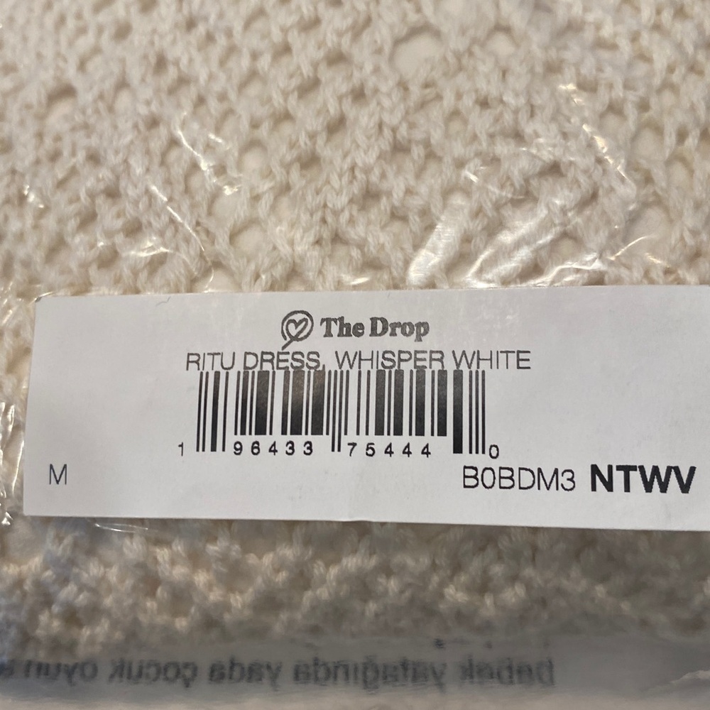 NWT The Drop Ritu Dress Whisper White - Picture 4 of 4